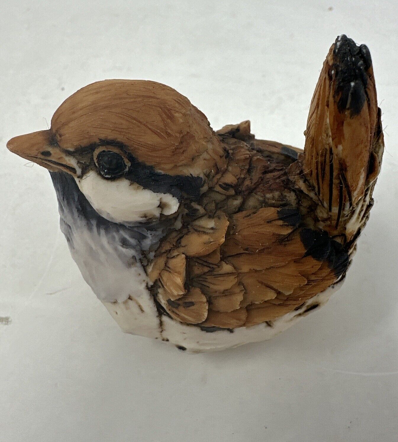 D. Esposito Artefice Ottanta Ceramic Handpainted Bird Chicadee Italy  1983