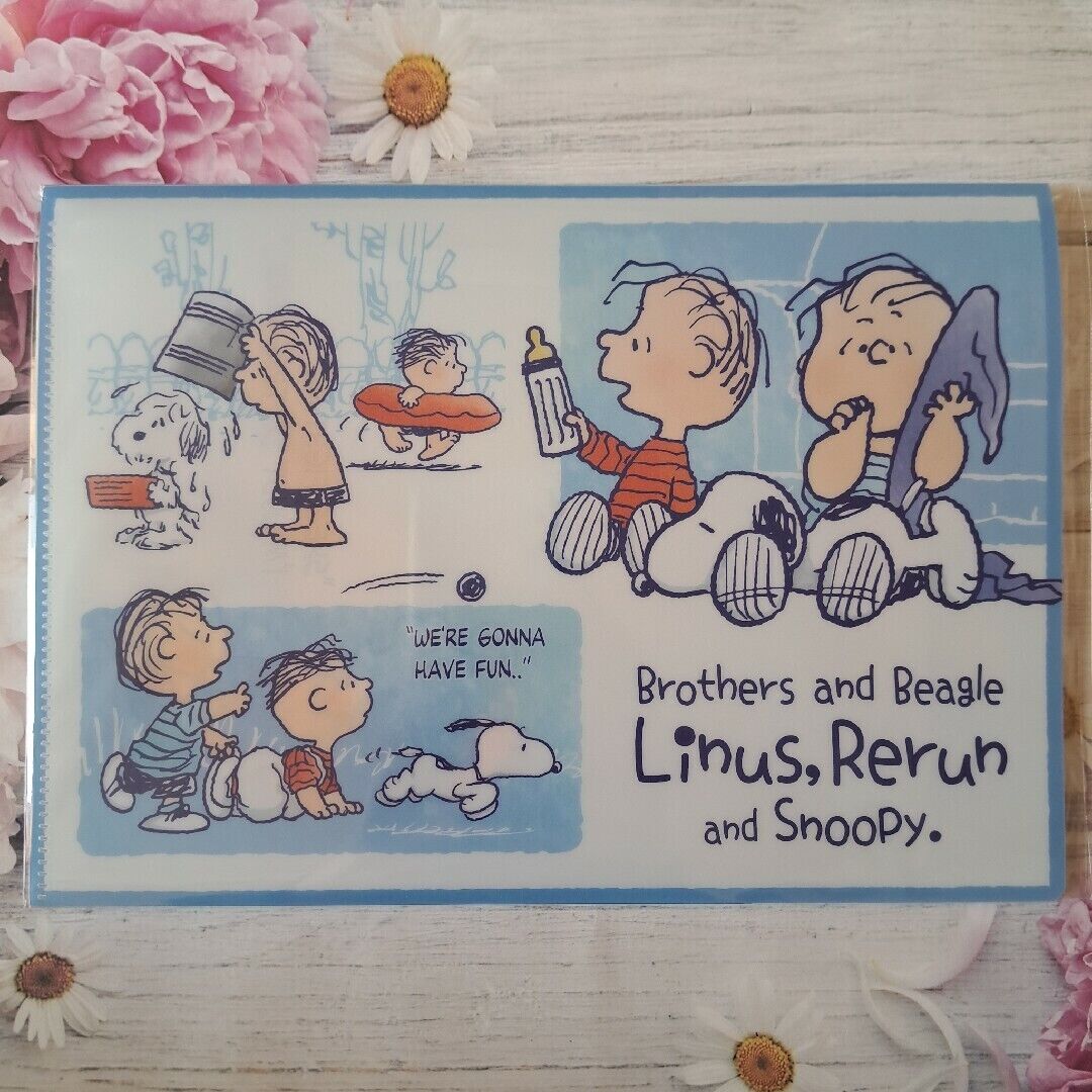 Snoopy Town Linus Rerun Clear File
