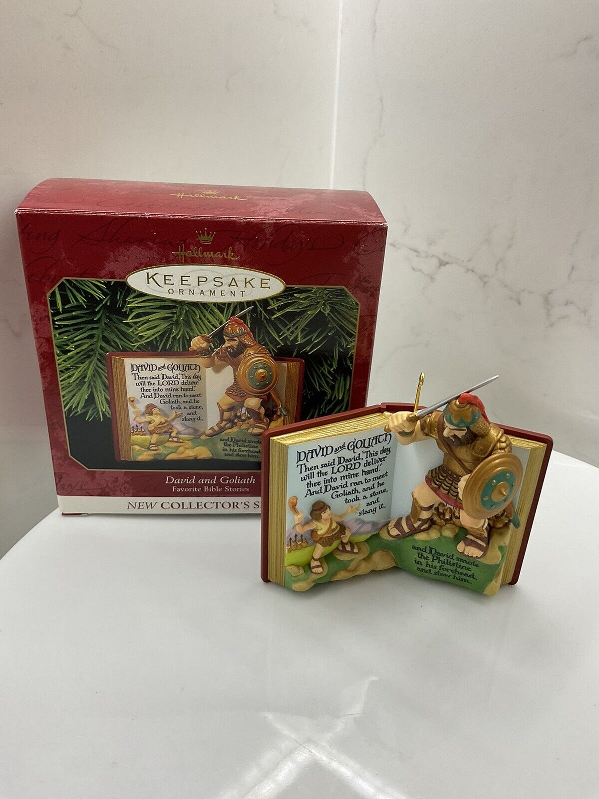 1999 Hallmark David And Goliath Favorite Bible Stories 1 First Series Ornament 