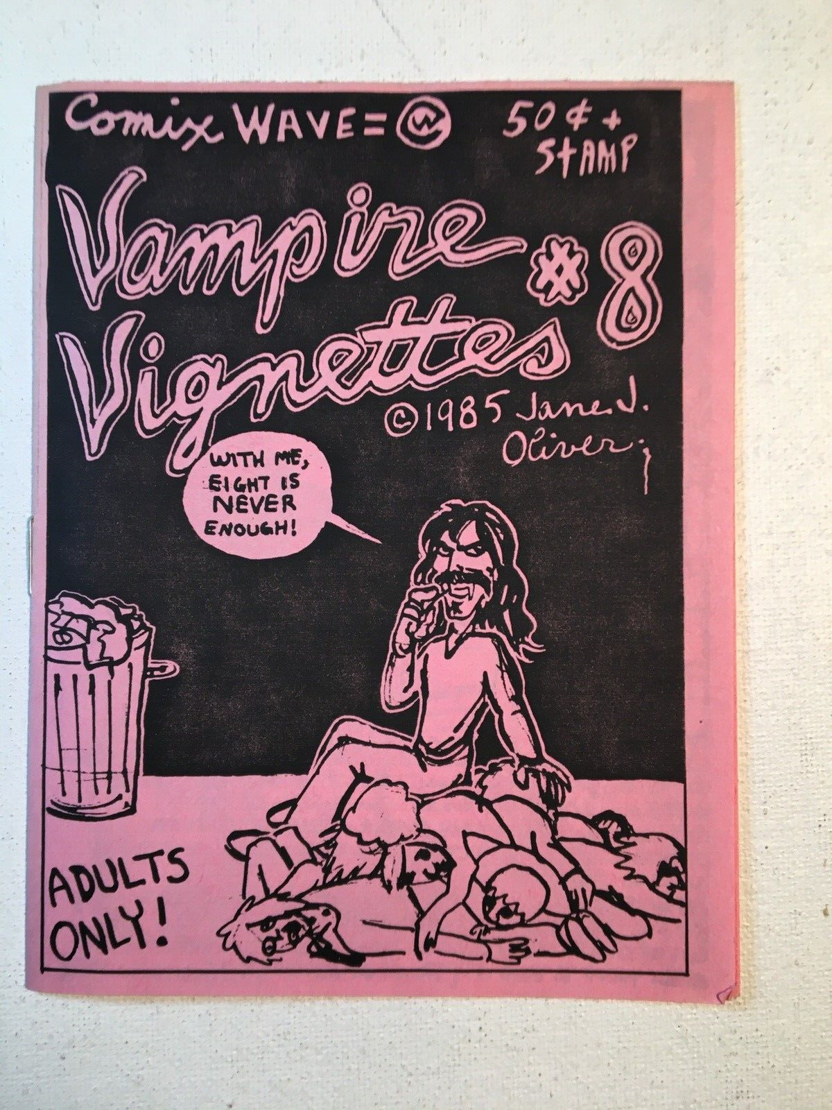 Vampire Vignettes #8 underground/mini comix, Jane Oliver, 1985 Clay Geerdes