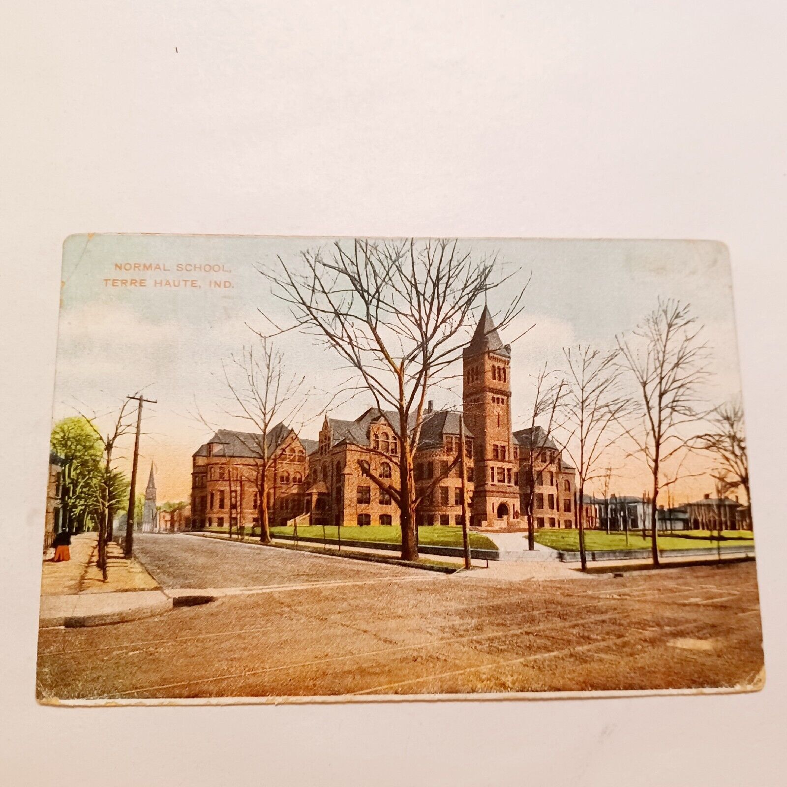 Postcard: Normal School-Terre Haute Indiana-1907