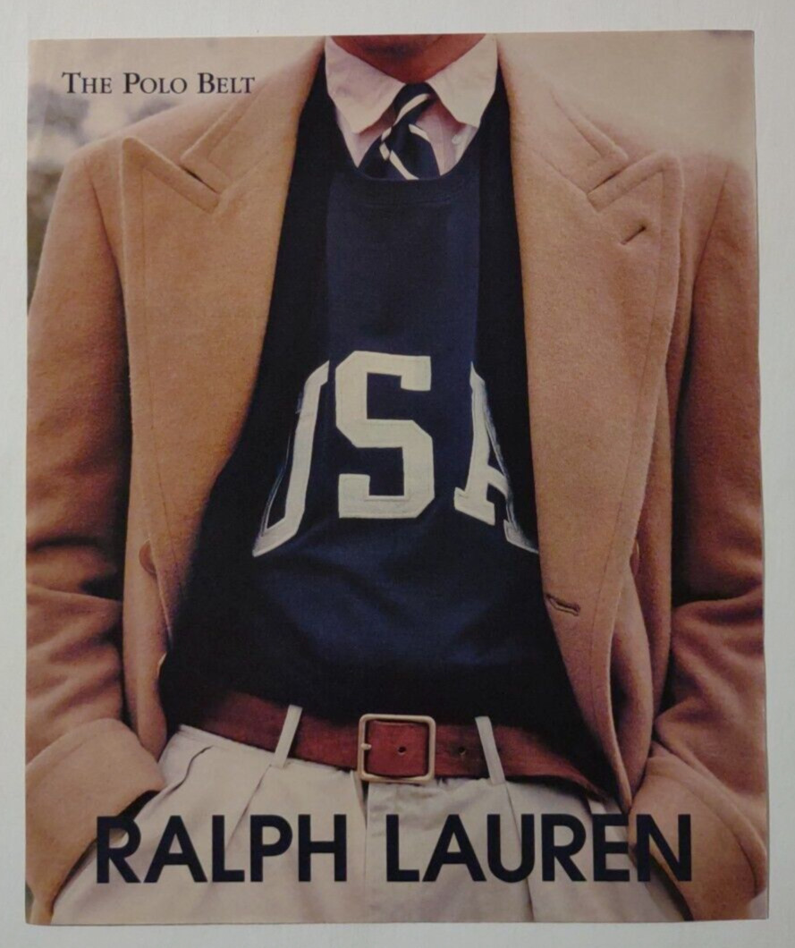 Vintage 1995 RALPH LAUREN The Polo Belt 9.75\