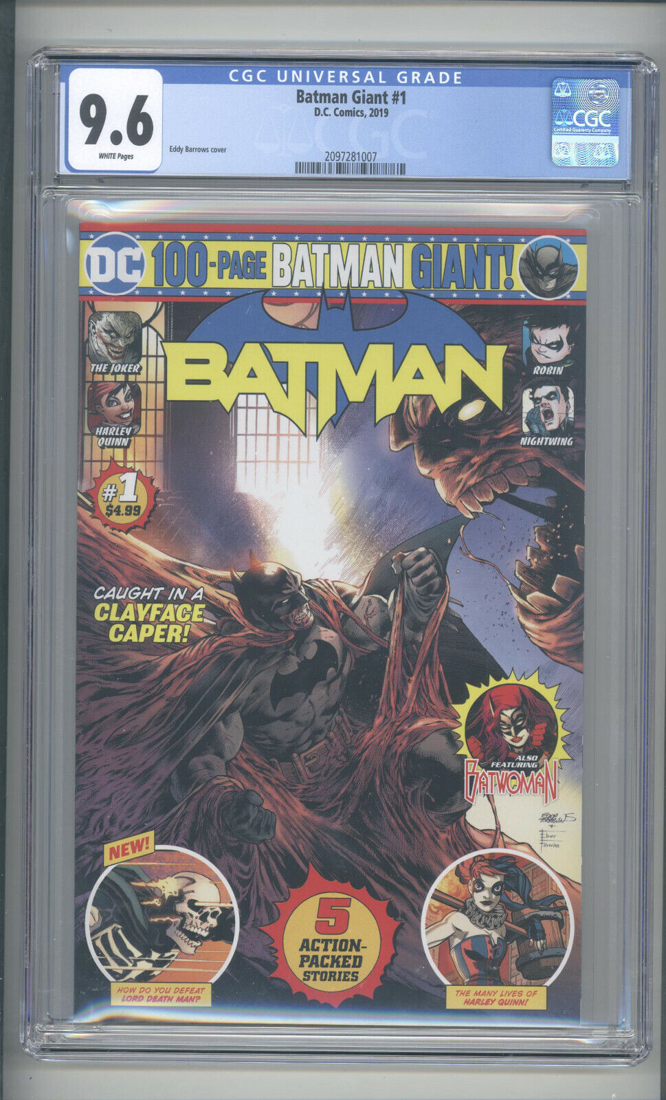 BATMAN  GIANT #1  CGC 9.6