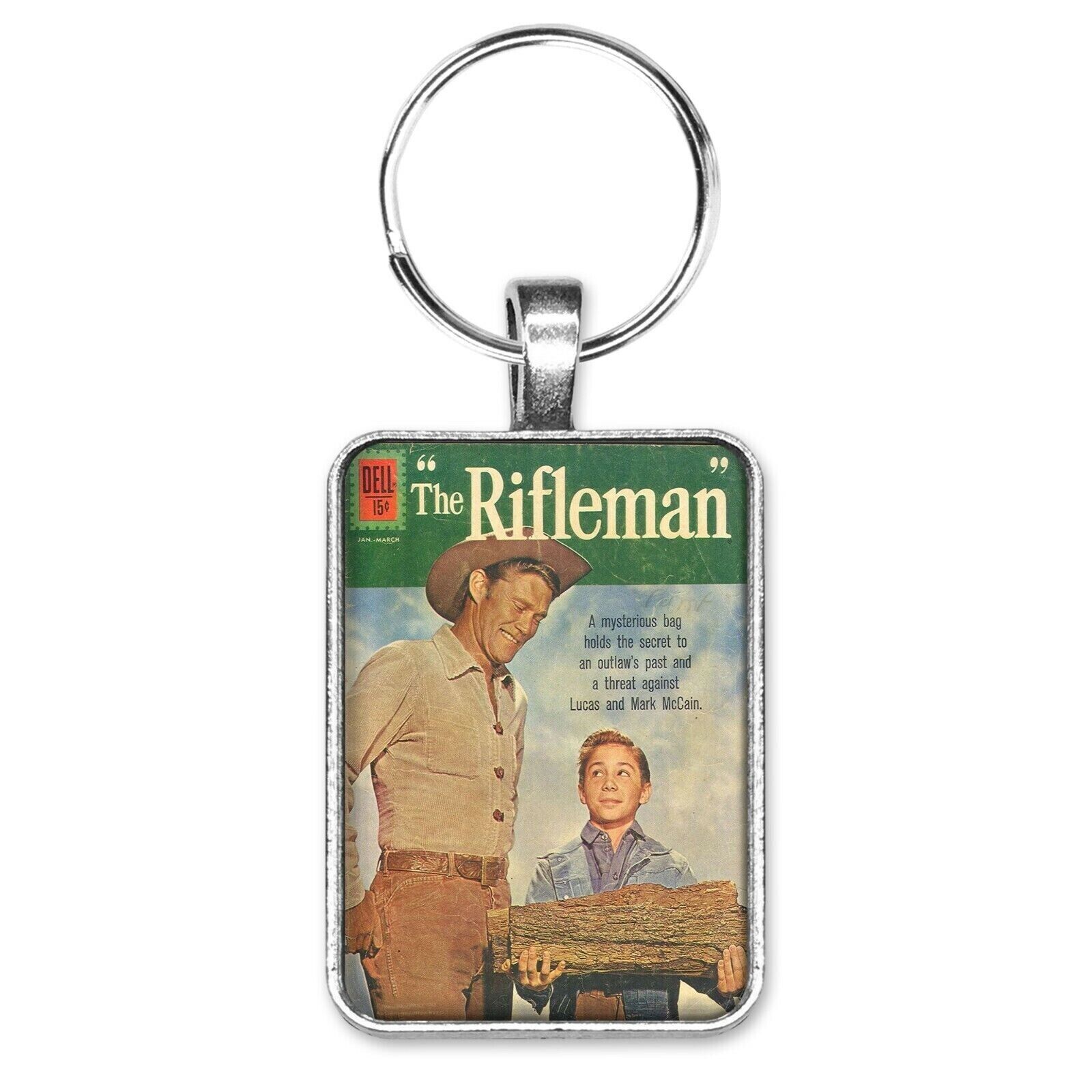The Rifleman #10 Suggestive Funny Cover Key Ring or Necklace Western Show Comic