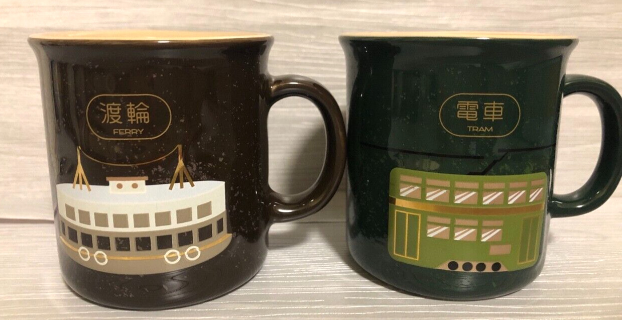 Hong kong Tram Ferry Starbucks coffee Cup Mug 3oz Ornament New