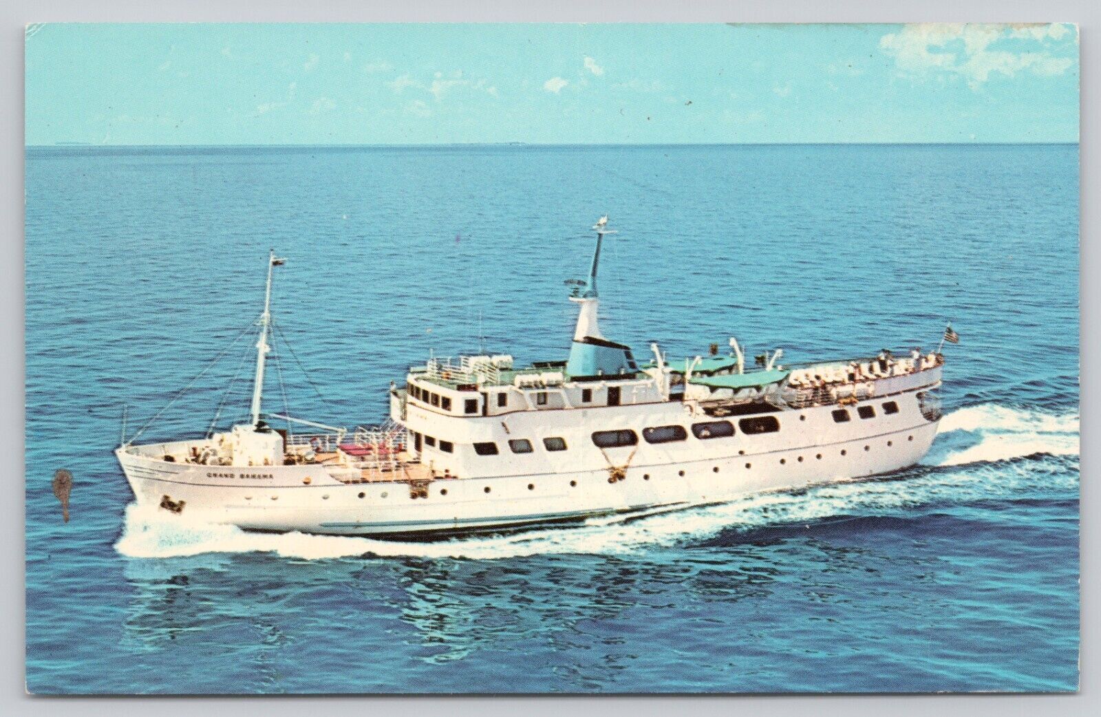 Vintage Postcard The M/S Grand Bahama Ship