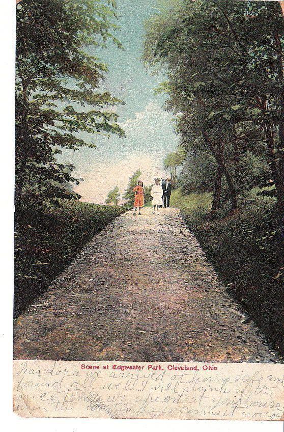  Postcard Scene Edgewater Park Cleveland OH 1907