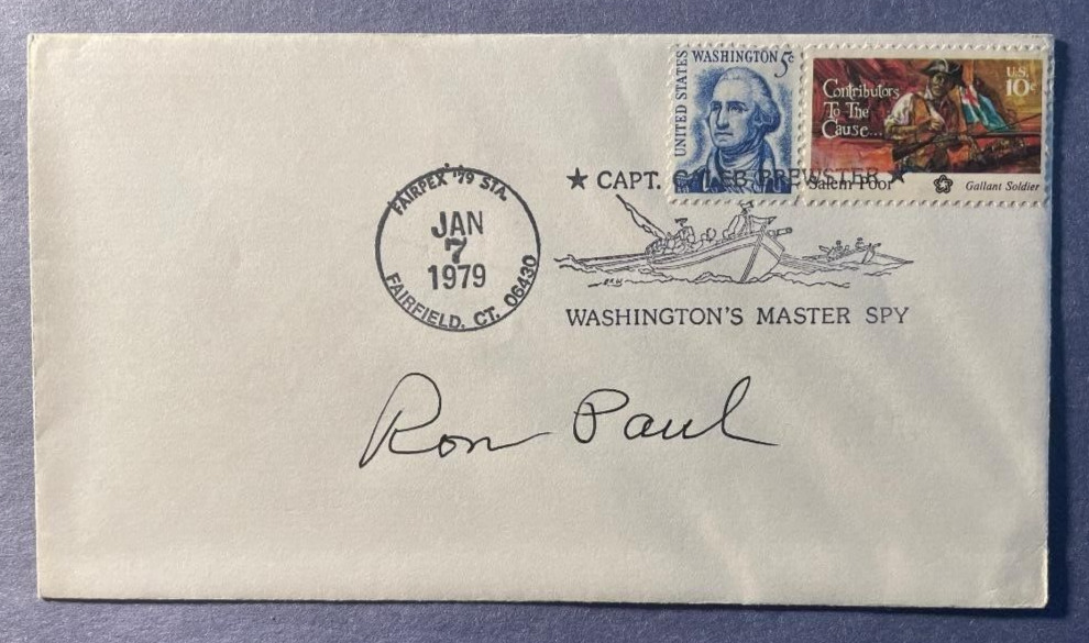 SIGNED SENATOR RON PAUL FDC AUTOGRAPHED FIRST DAY COVER