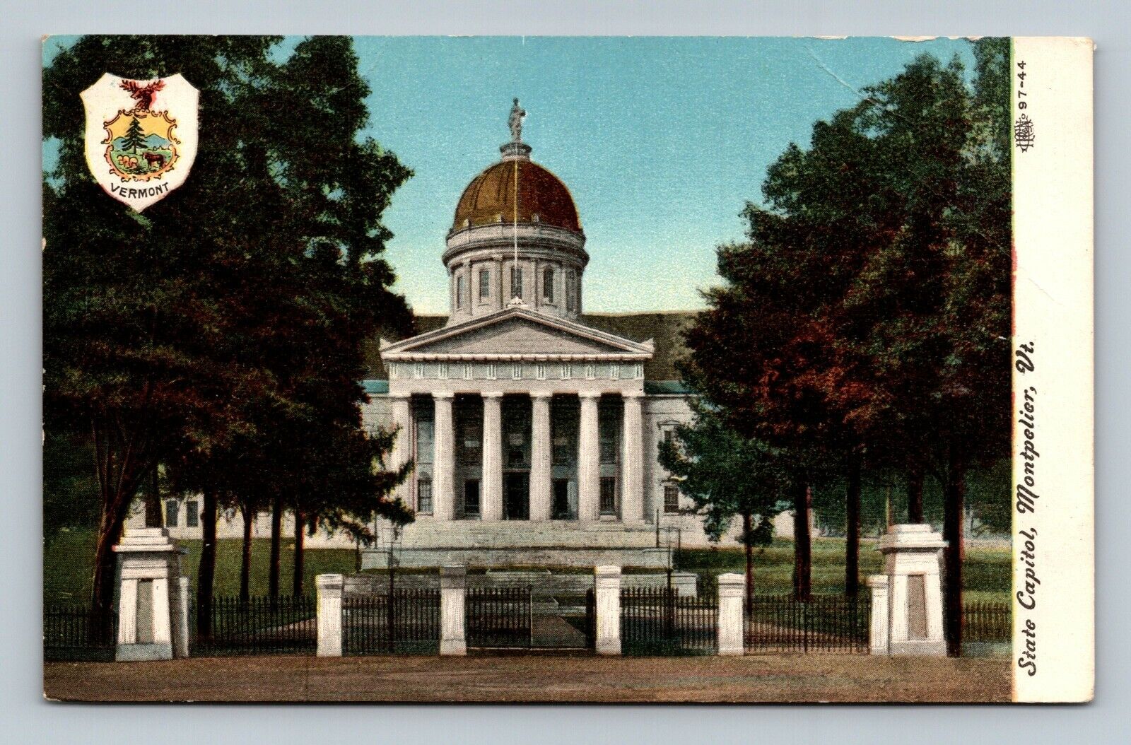 STATE CAPITOL MONTPELIER VT Vermont Postcard UNPOSTED