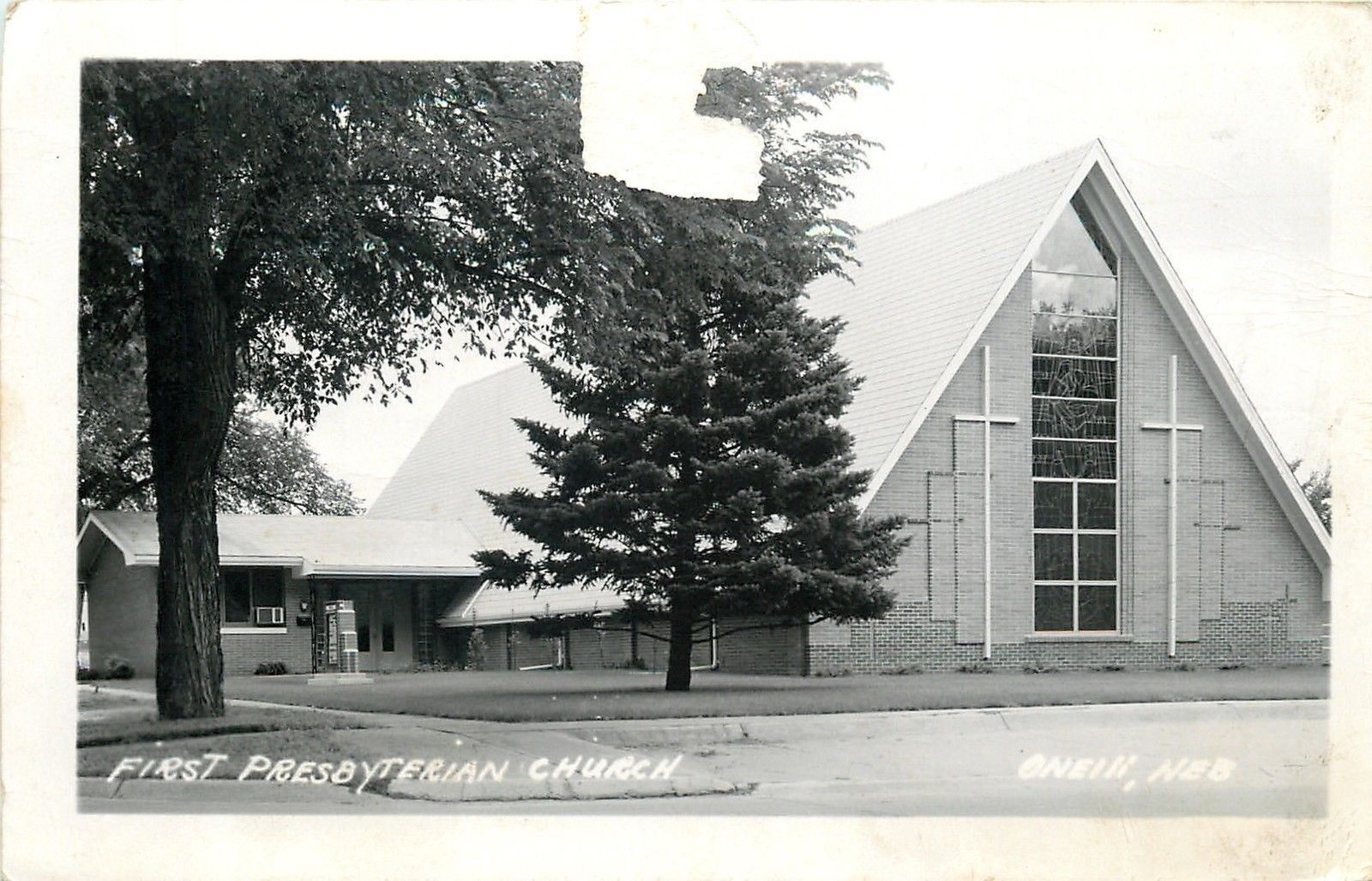 O\'Neill Nebraska~First Presbyterian Church~1965 Real Photo Postcard