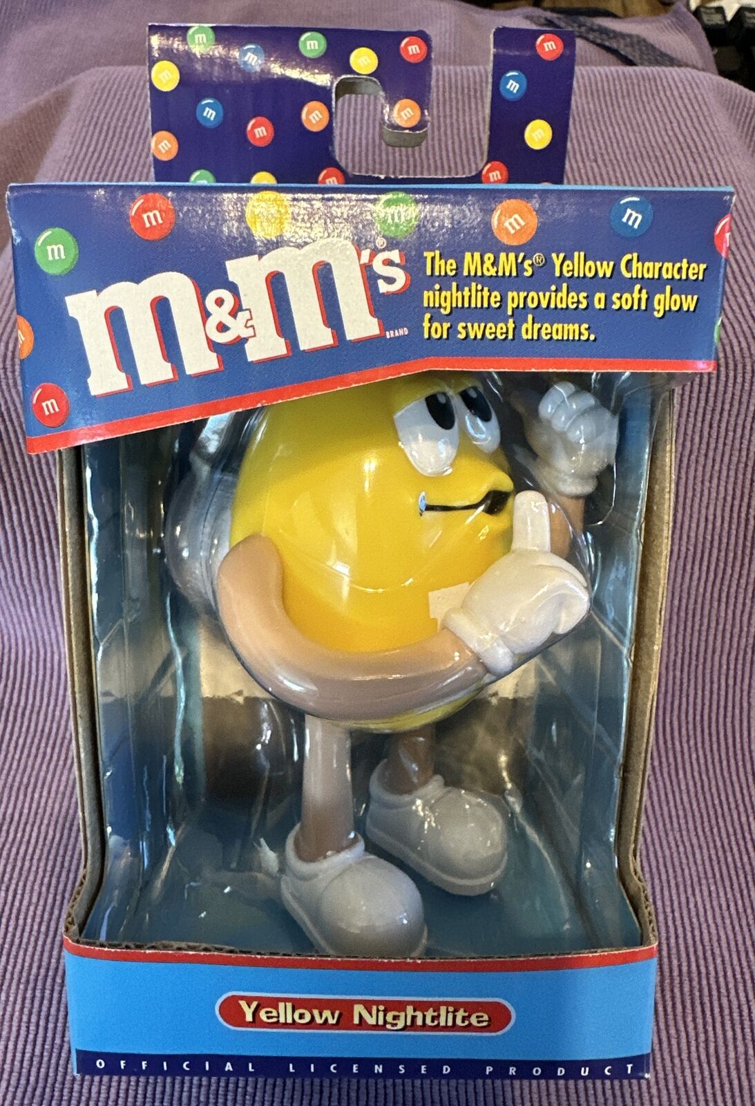 YELLOW M&M Vintage M&M Yellow Nightlite OFFICIAL LICENSED PRODUCT Gift Quality