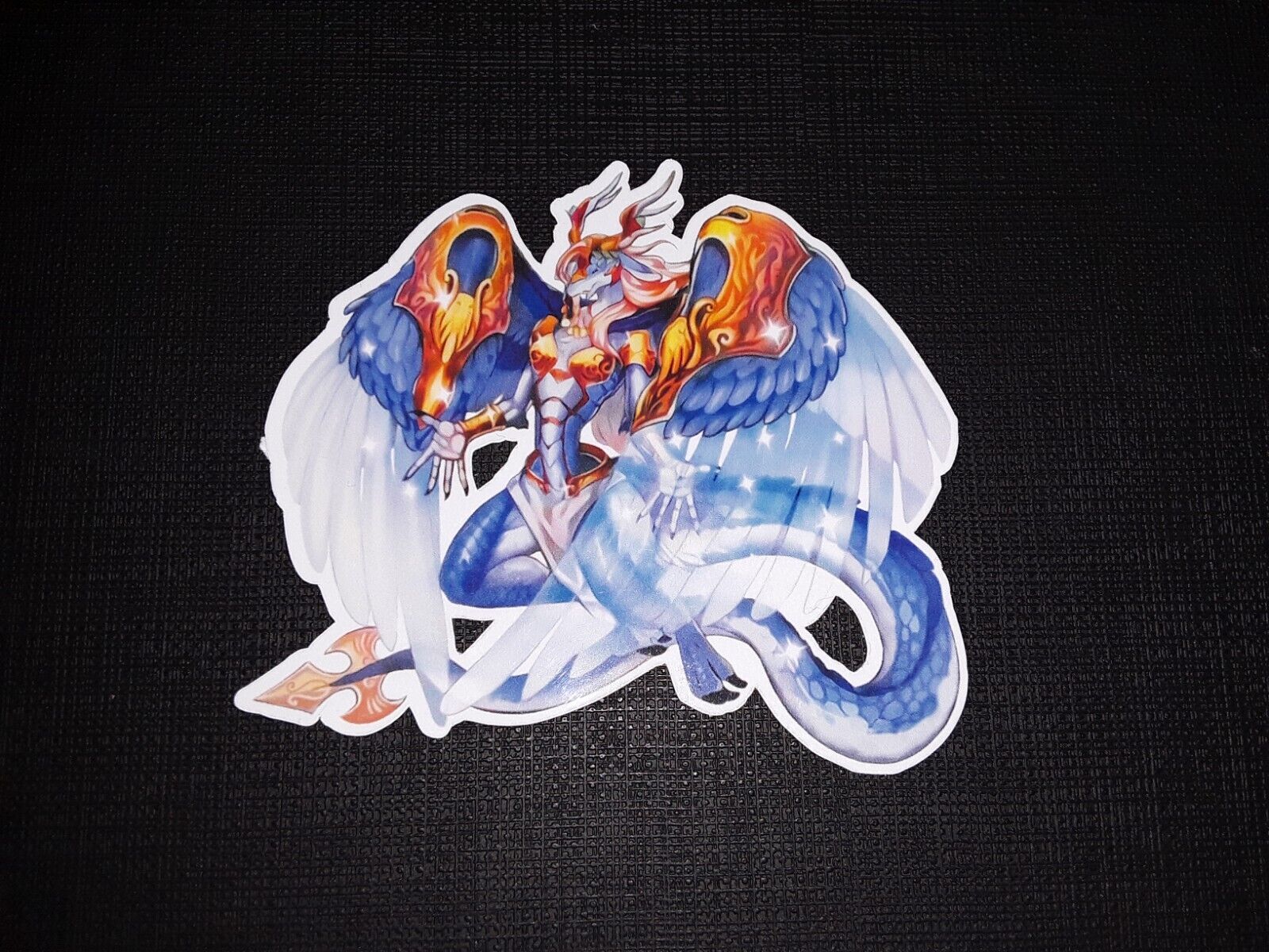Yugioh Saffira, Queen of Dragons Glossy Sticker Anime Waterproof