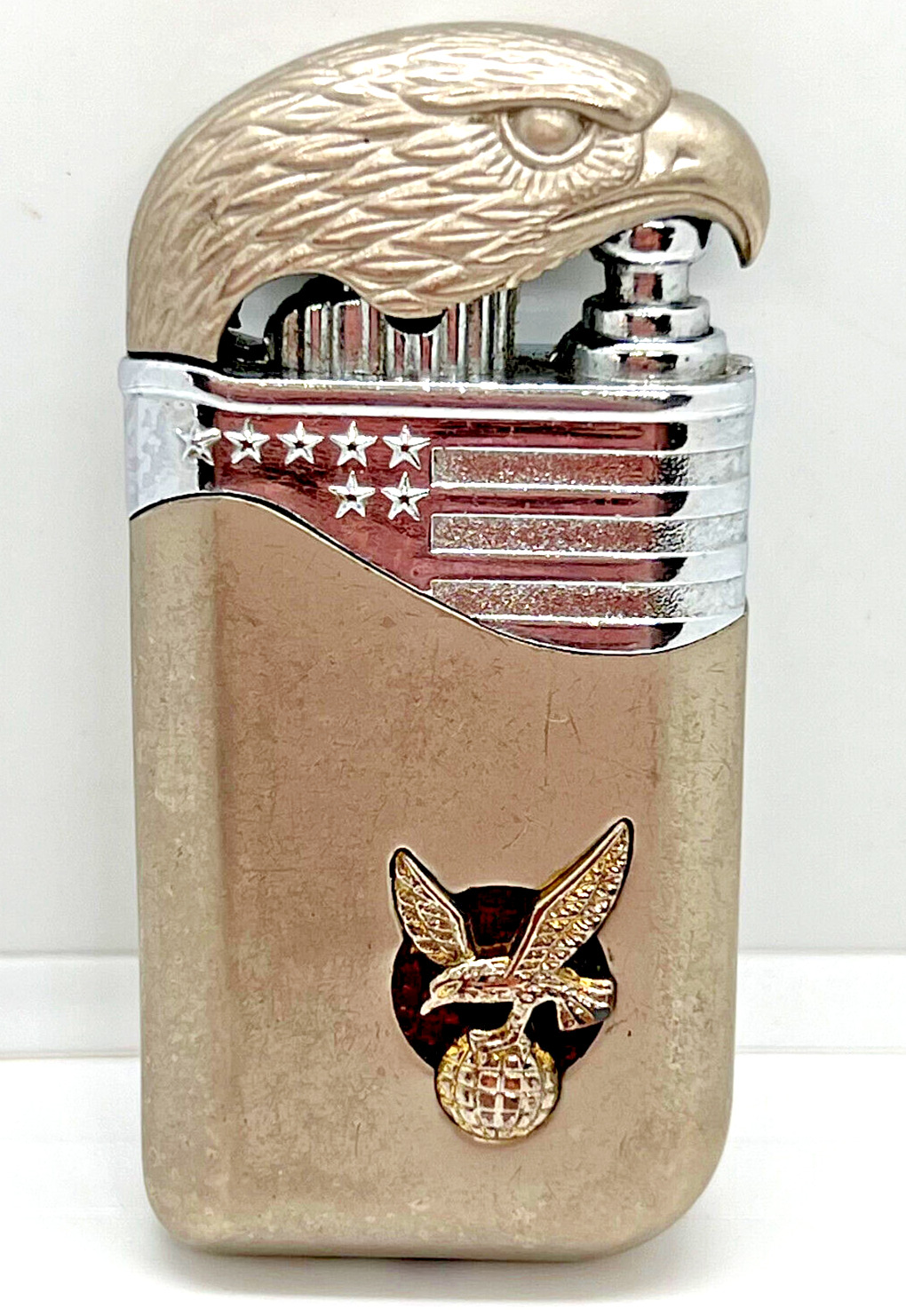 Vintage Lighter Eagle Ussr Cigarette Soviet Union Russia Rare Gas Russian Petrol