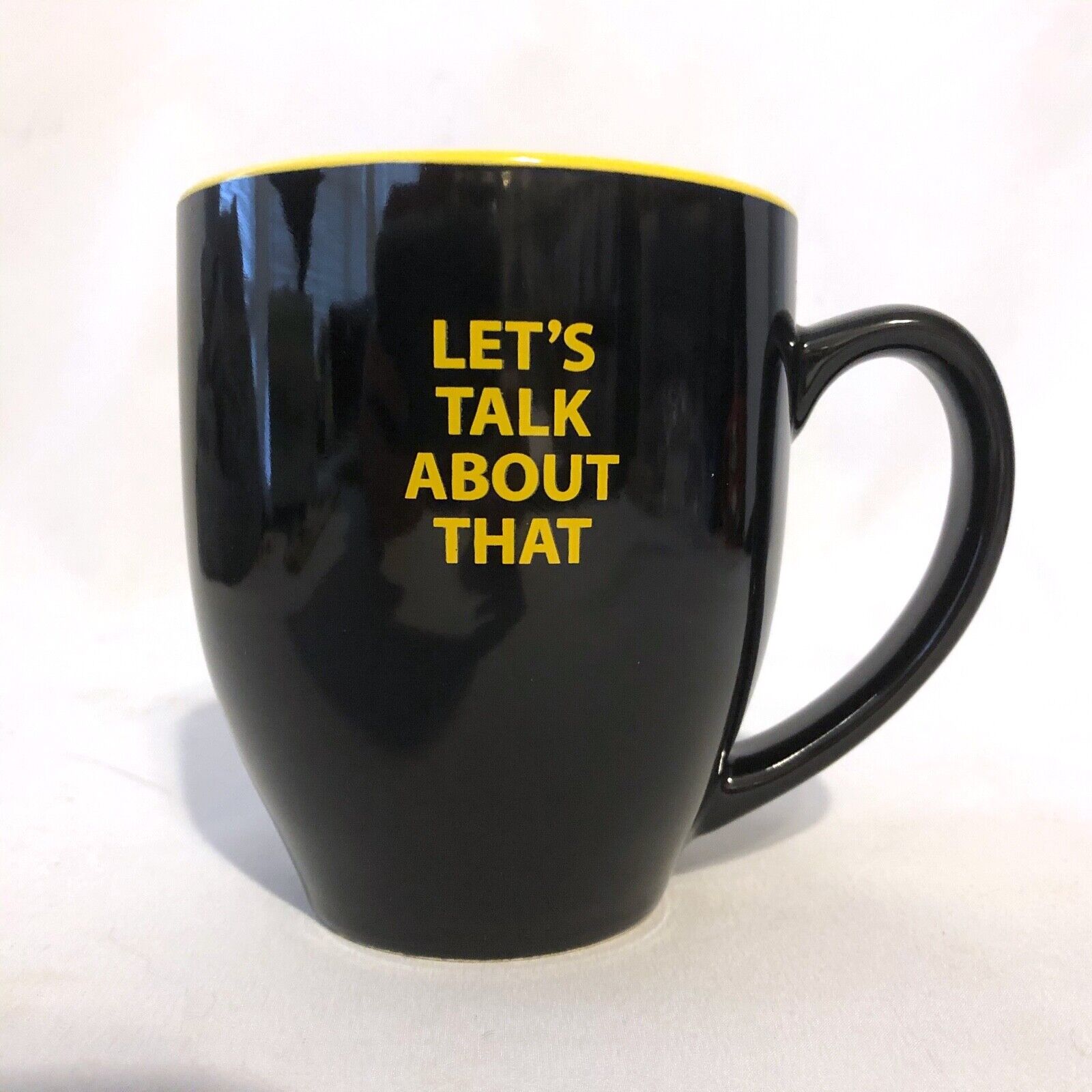 Good Mythical Morning Let's Talk About That Black & Yellow Mug Rhett & Link GMM