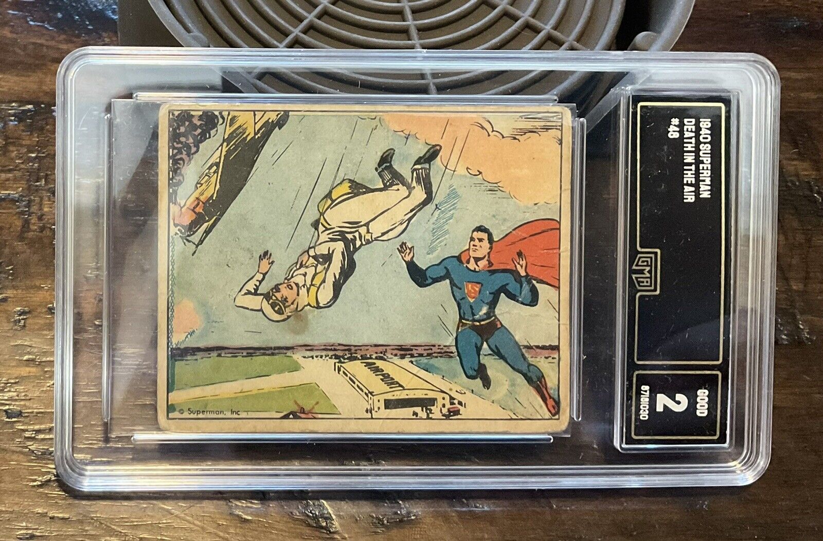 1940 Superman Gum #48 Death in the Air - GMA 2