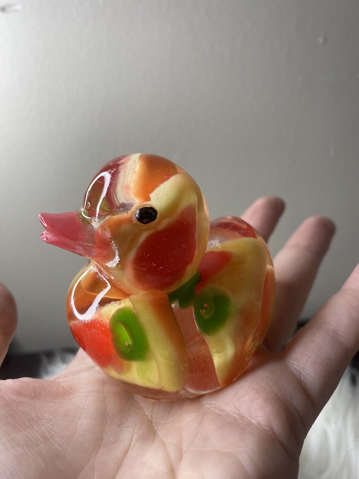 Pizza Duck Real Candy In Resin duck with pizza Slices cute decor Rubber Duck