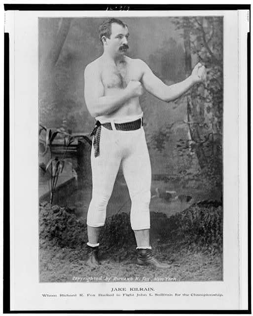 Jake Kilrain,Richard K. Fox,John L. Sullivan,Championship,c1898,Boxing