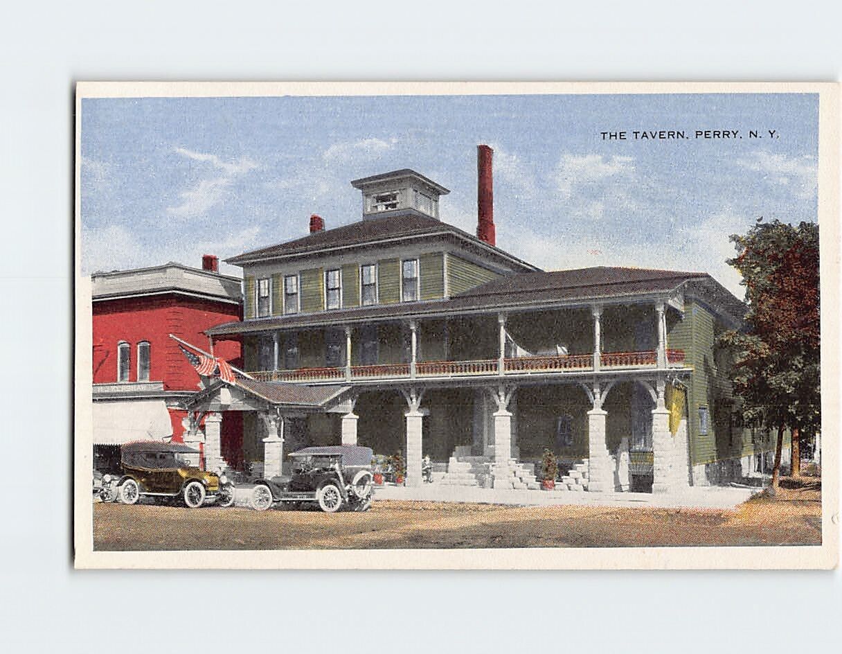 Postcard The Tavern, Perry, New York