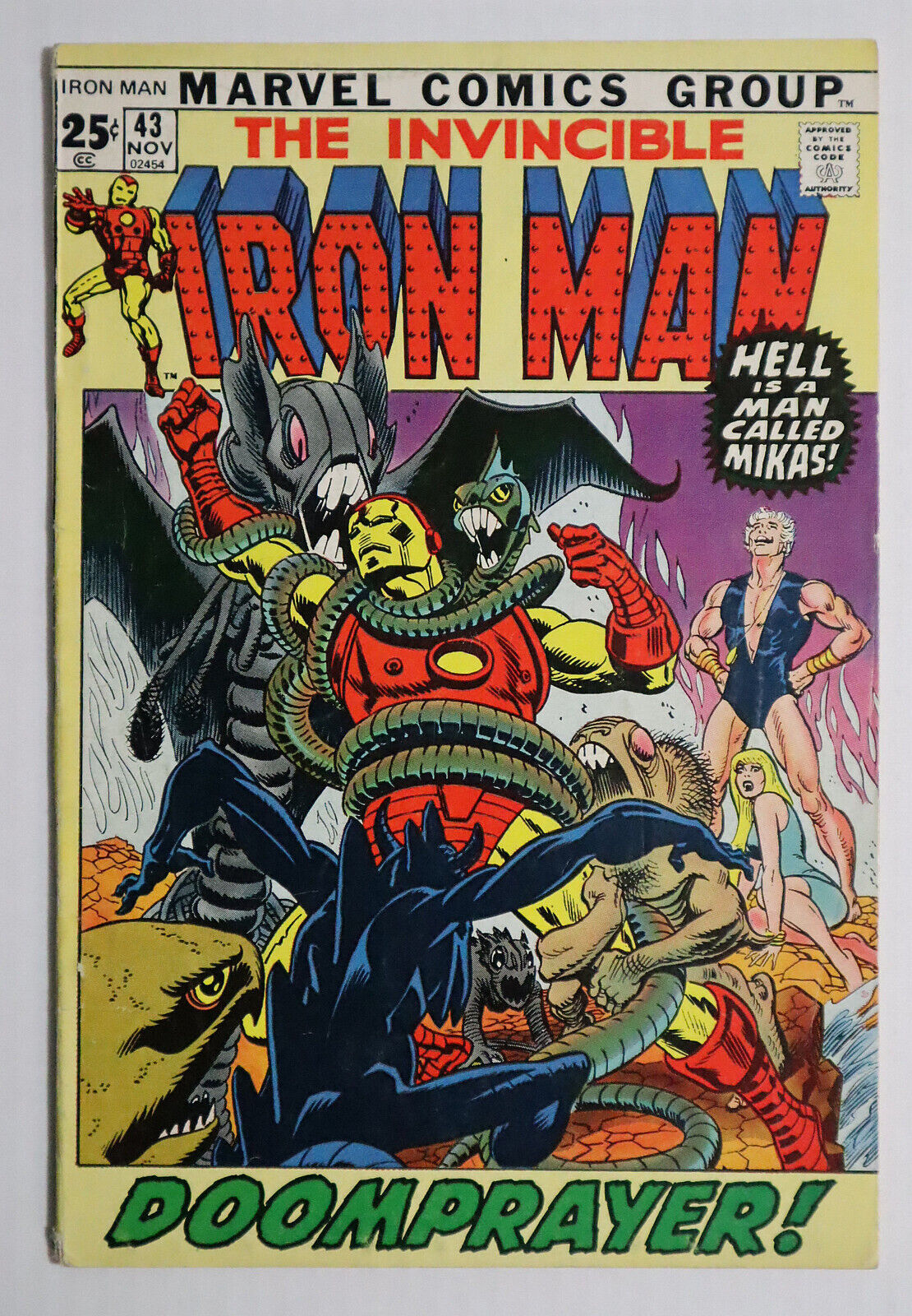 1971 Marvel Invincible Iron Man 43: 1st Guardsman, Reprints Tales to Astonish 52