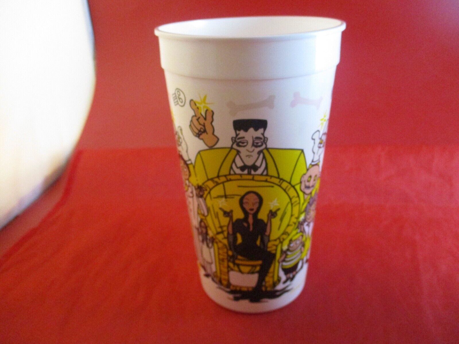 Addams Family Animated TV Show Series 1992 Promotional Plastic Cup RARE 