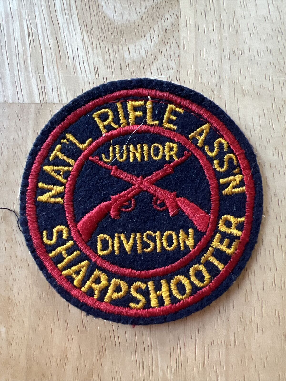 Vintage National Rifle Assn. Sharpshooter Junior Division patch