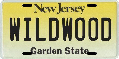 Wildwood New Jersey Aluminum License Plate