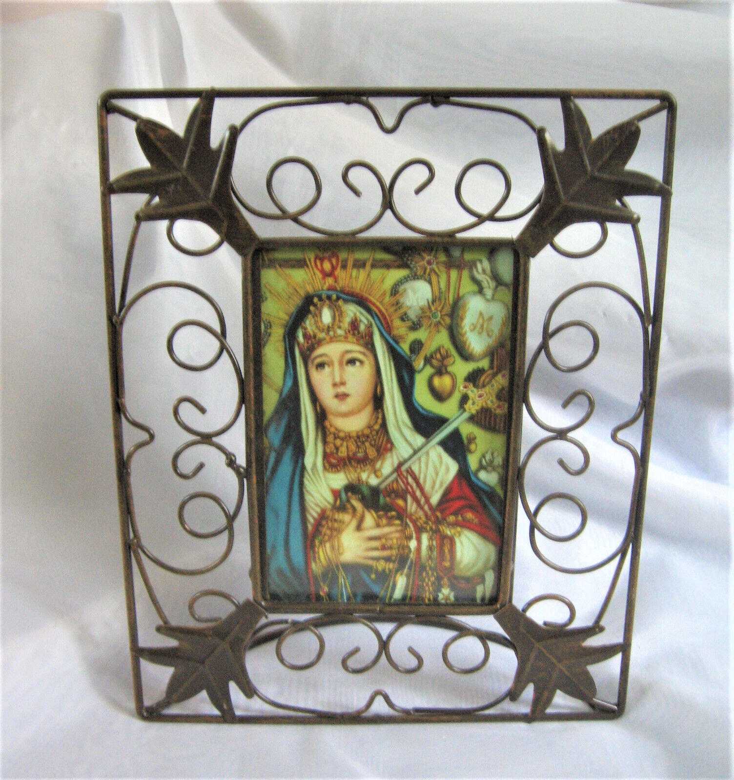 Maria Dolorosa del Monte Calvario, Sorrowful Mary of Mt Calvary, Framed Image