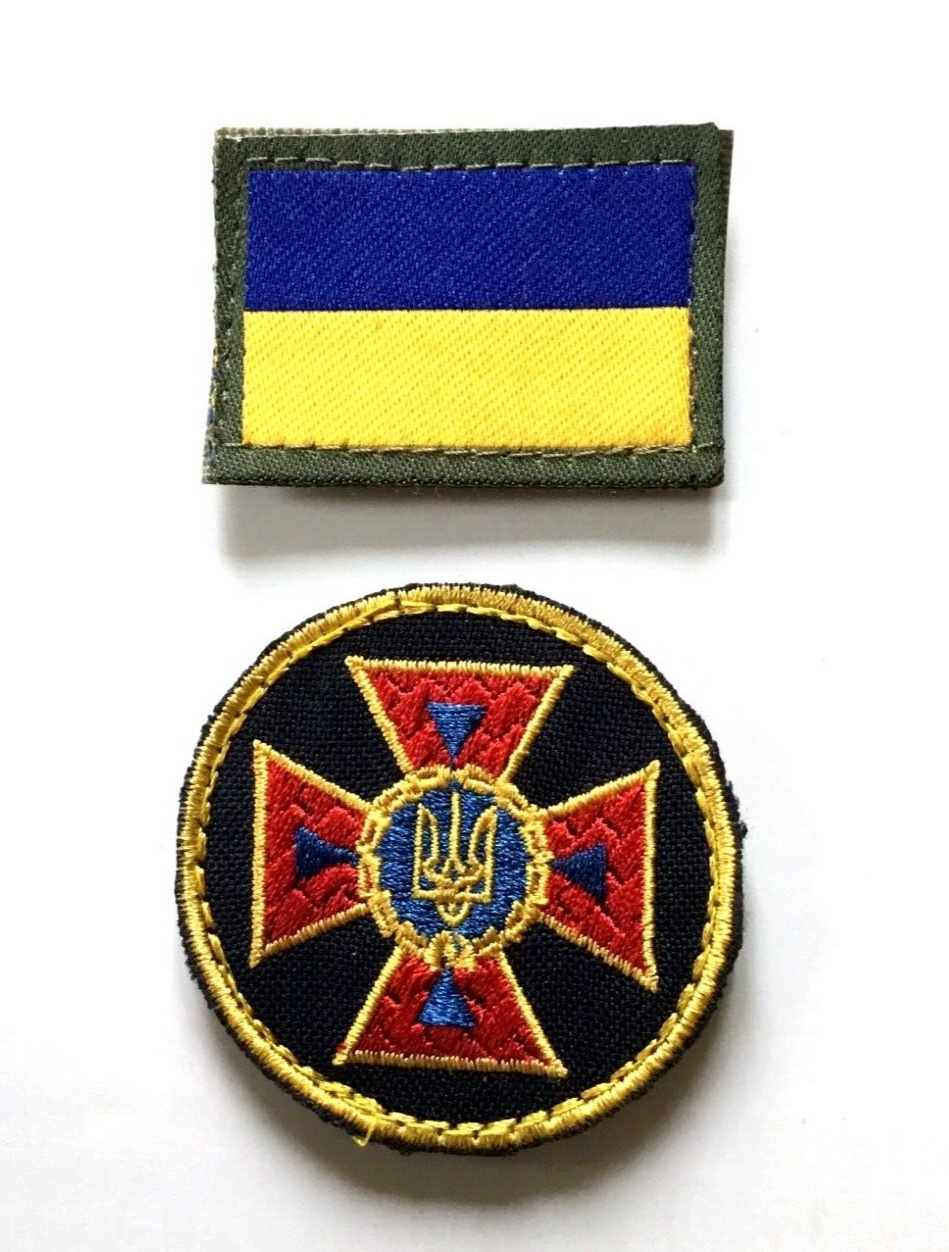 Ukranian patch Emergency Service of Ukraine + Ukranian Flag NEW