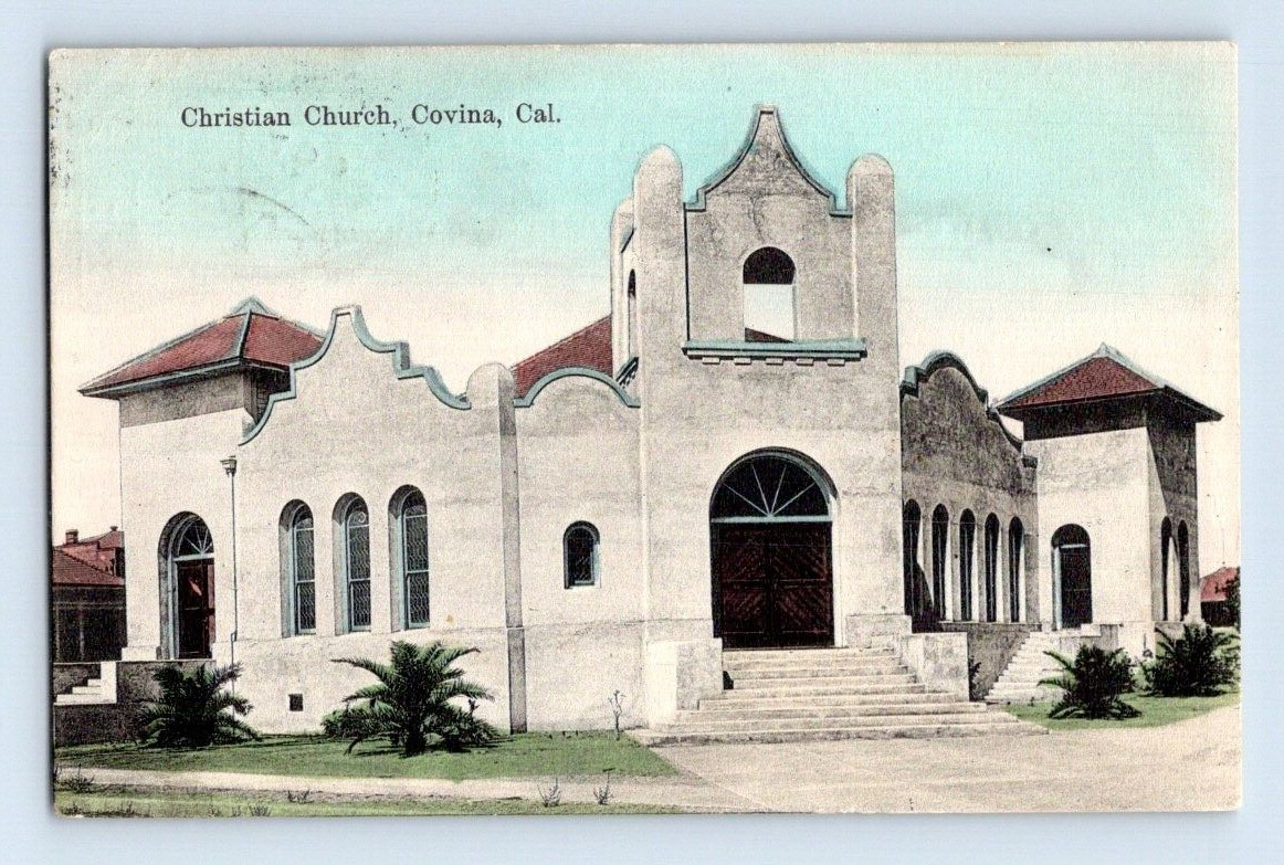 1910. COVINA, CAL. CHRISTIAN CHURCH. POSTCARD CK28