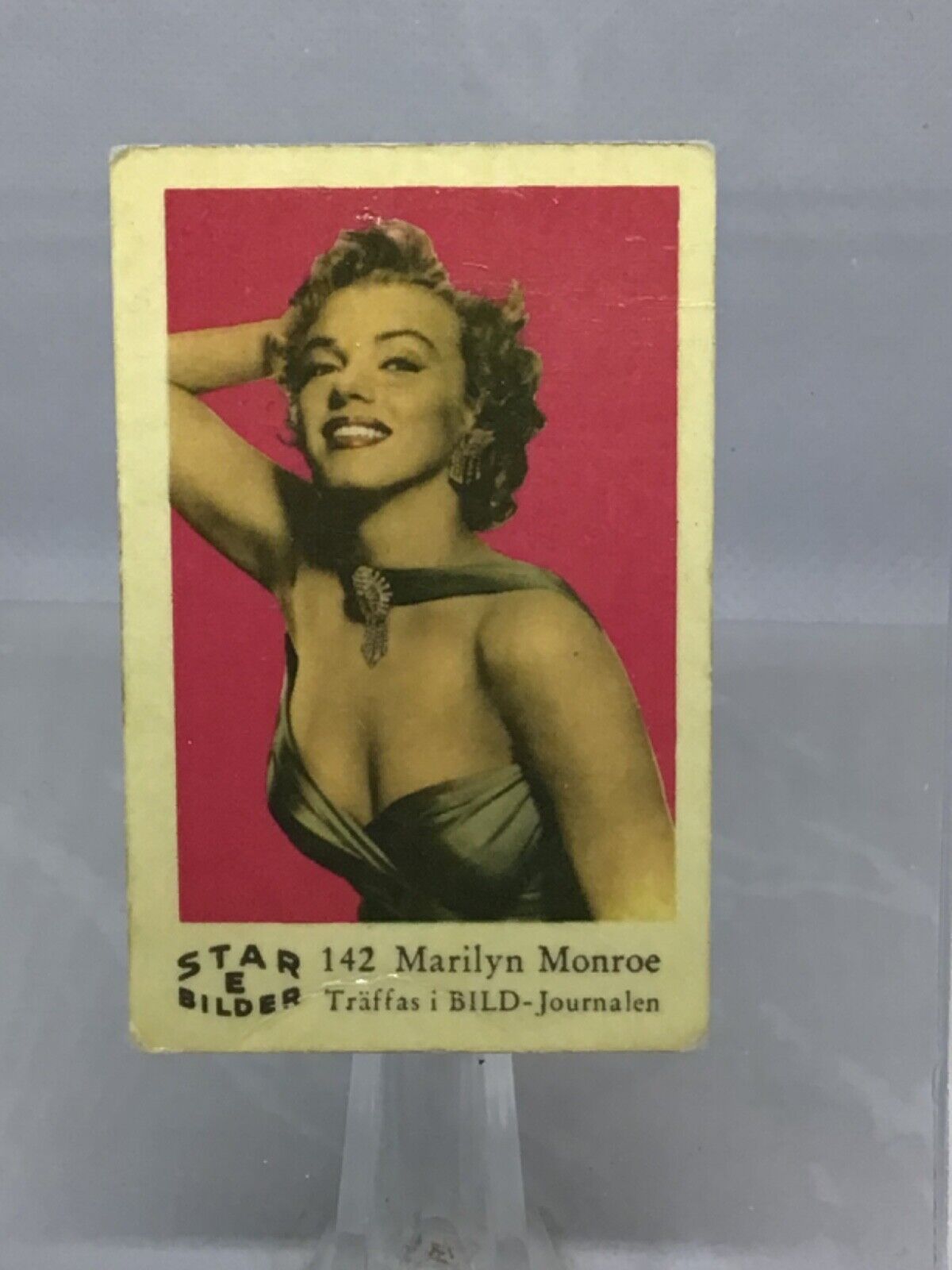 1964 Dutch gum card Star Bilder E #142 Marilyn Monroe