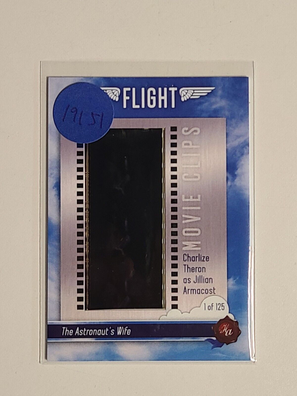 2023 Historic Autograph Flight Movie Clips The Astronaut's Wife Film Card