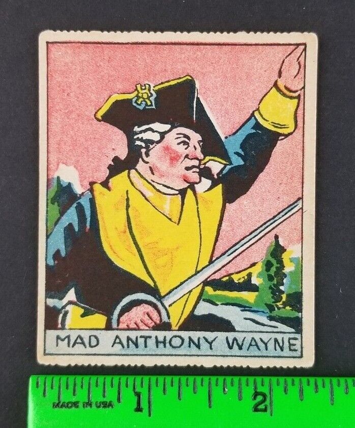 Vintage 1933 Mad Anthony Wayne War General R128 Card #15