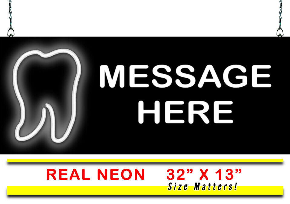 Custom Message Tooth Neon Sign | Jantec | 32