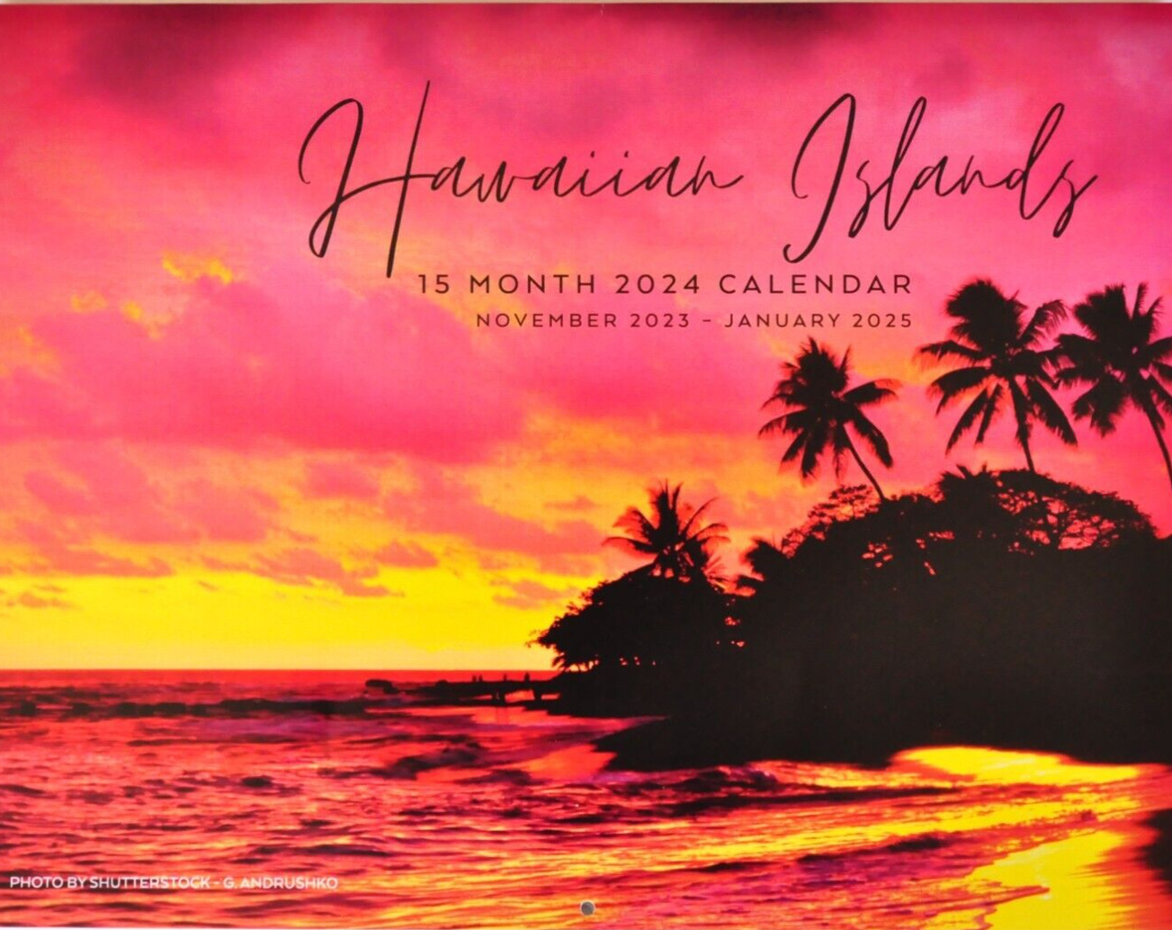 TWO FOR ONE SPECIAL HAWAII Maui Oahu Hawaiian Islands 2024 WALL CALENDAR Beach+