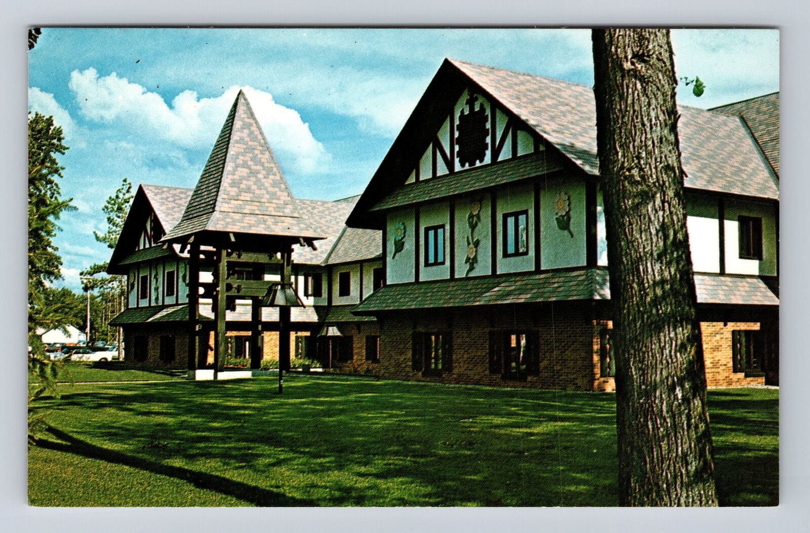 Gaylord MI-Michigan, City, County Building, Alpine Village, Vintage Postcard