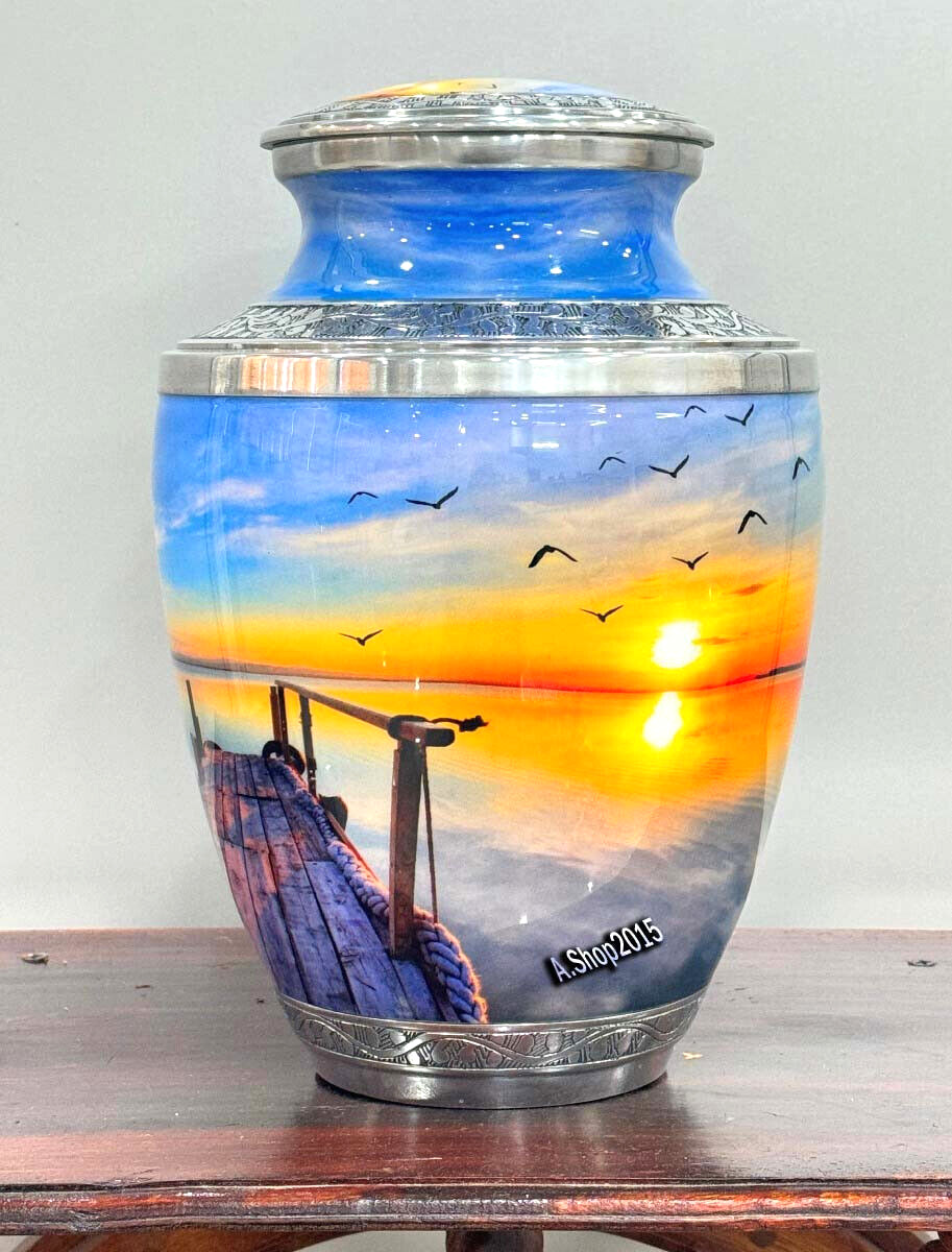 Dock of The Bay Cremation Urns for Women for Funeral, Burial or Home. Cremation