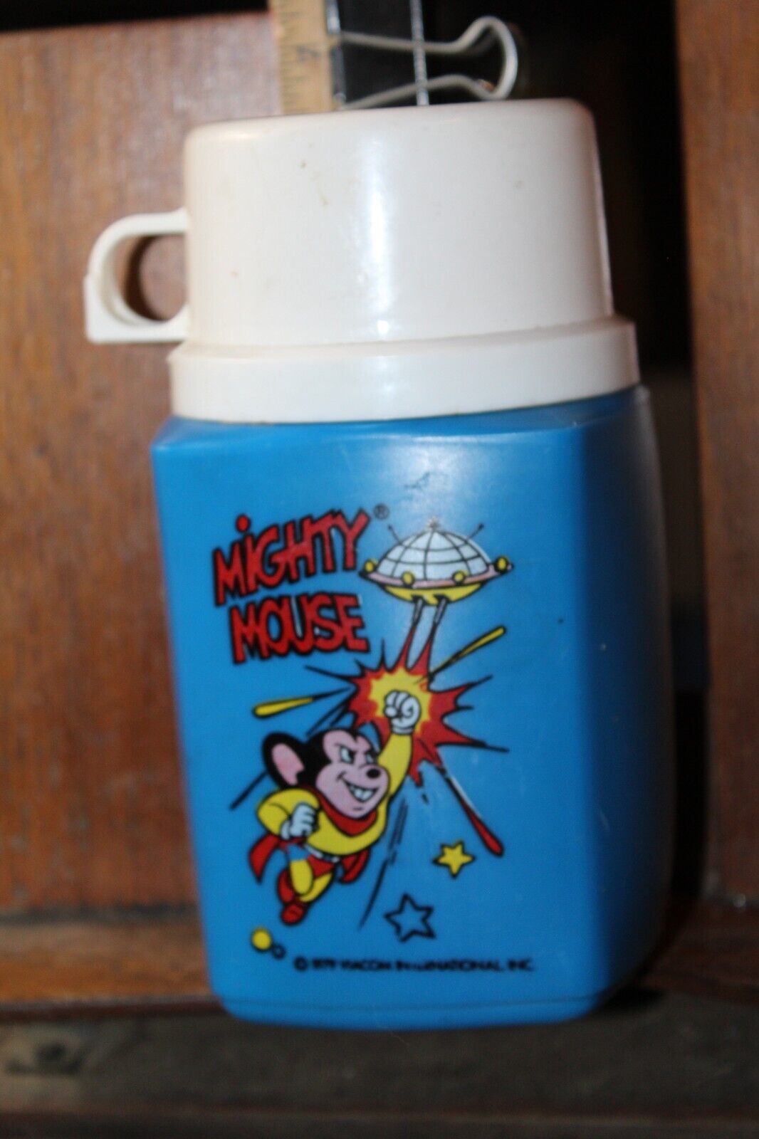 Vintage 1979 Mighty Mouse Thermos