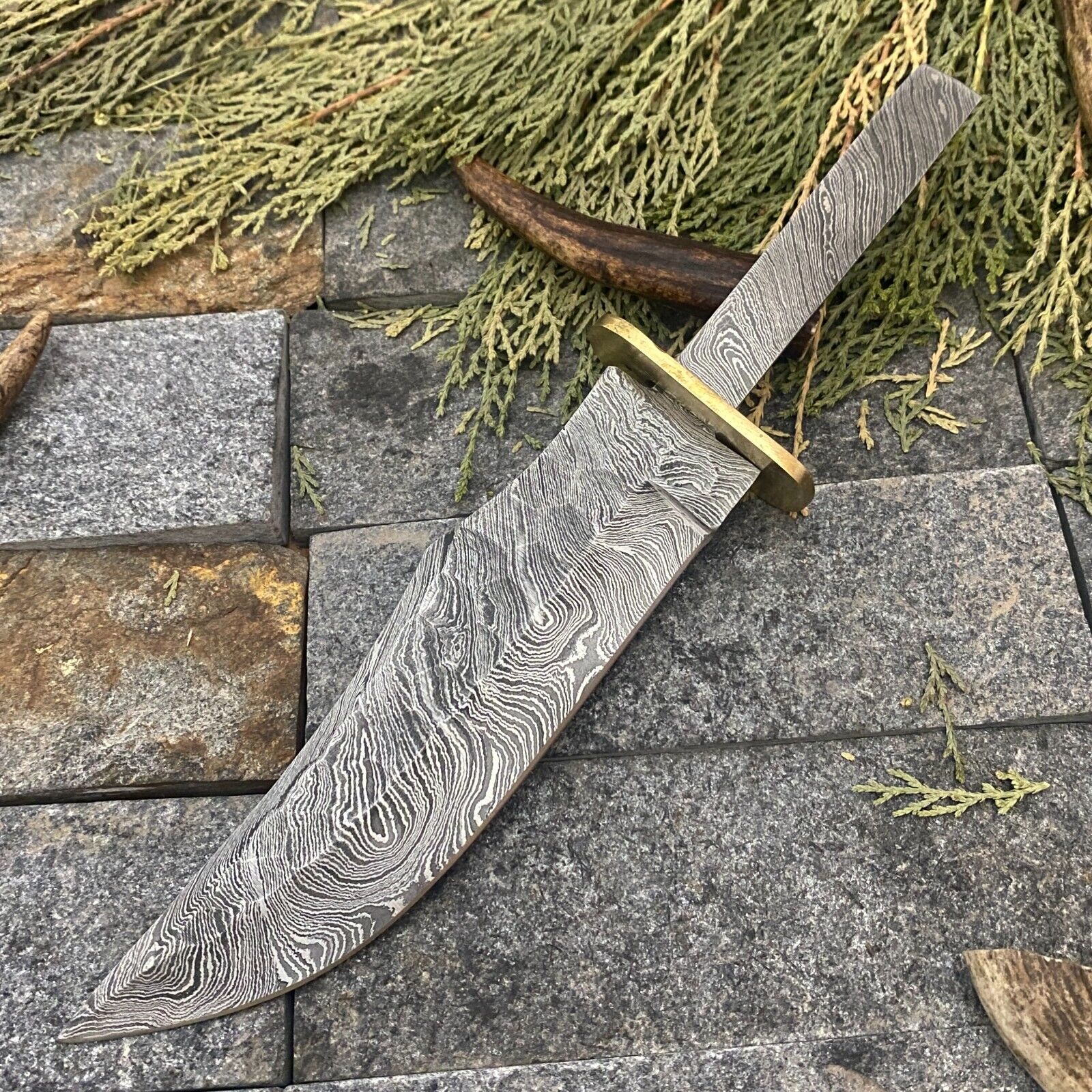 SHARD®™Custom Hand Forged Damascus Steel Hunting Bowie Blank Blade Knife Making