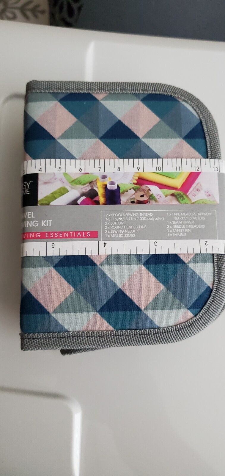 Easy Home Travel Sewing Kit Blue Case Brand New