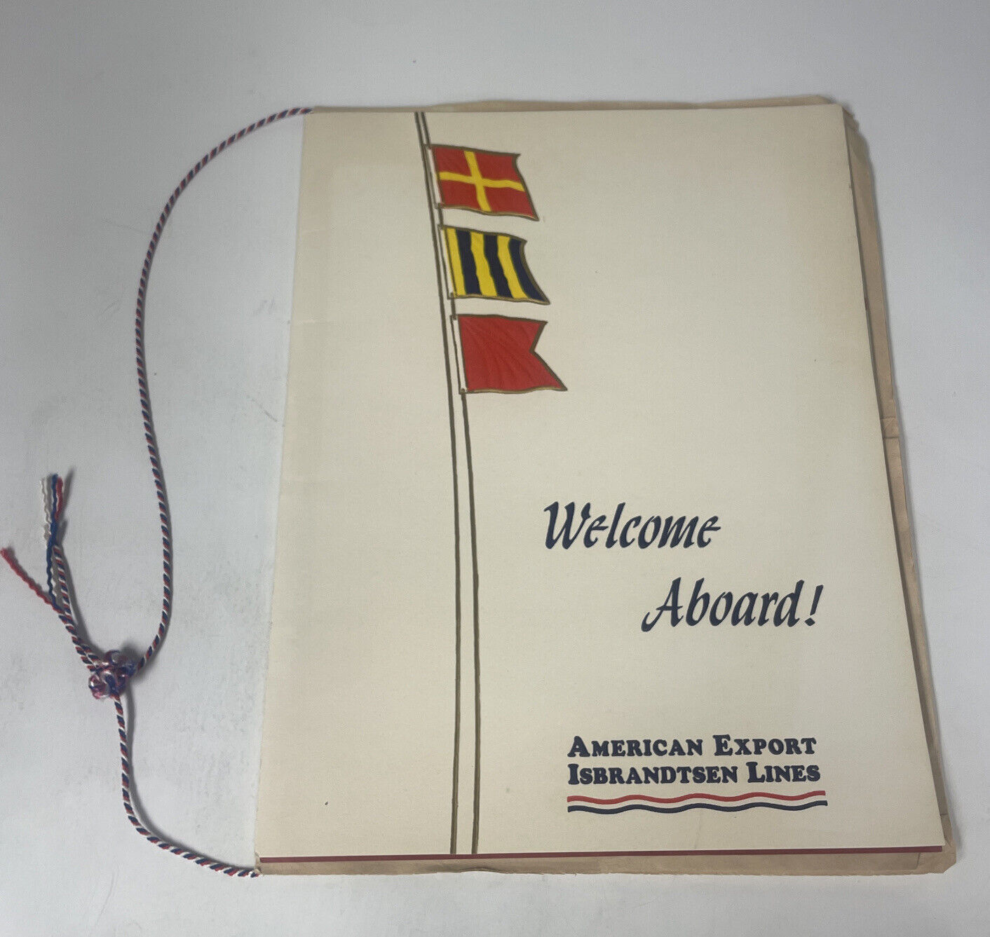 Welcome Aboard American Export Isbrandtsen Lines  S.S. Atlantic Menu 1966