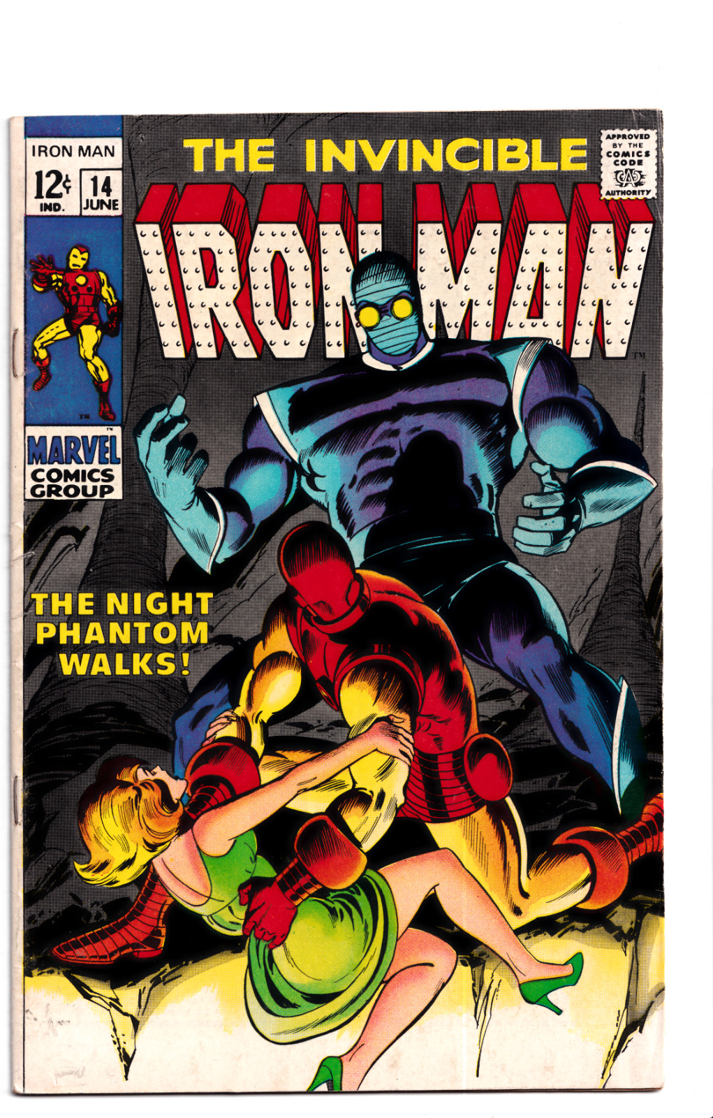 Iron Man #14 1969 Marvel Comics 1st App. Night Phantom
