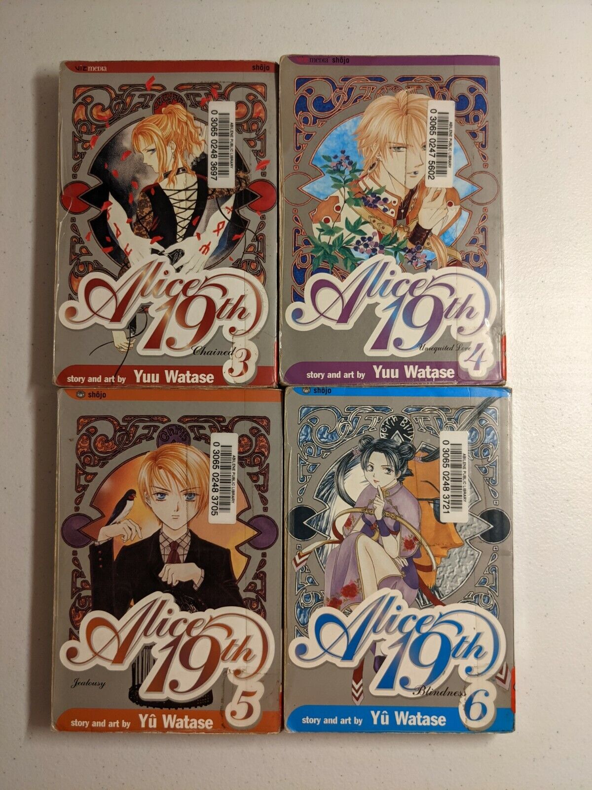 Alice 19th Volume 3-6 lot Manga by Yu Watase - VIZ English Manga Release