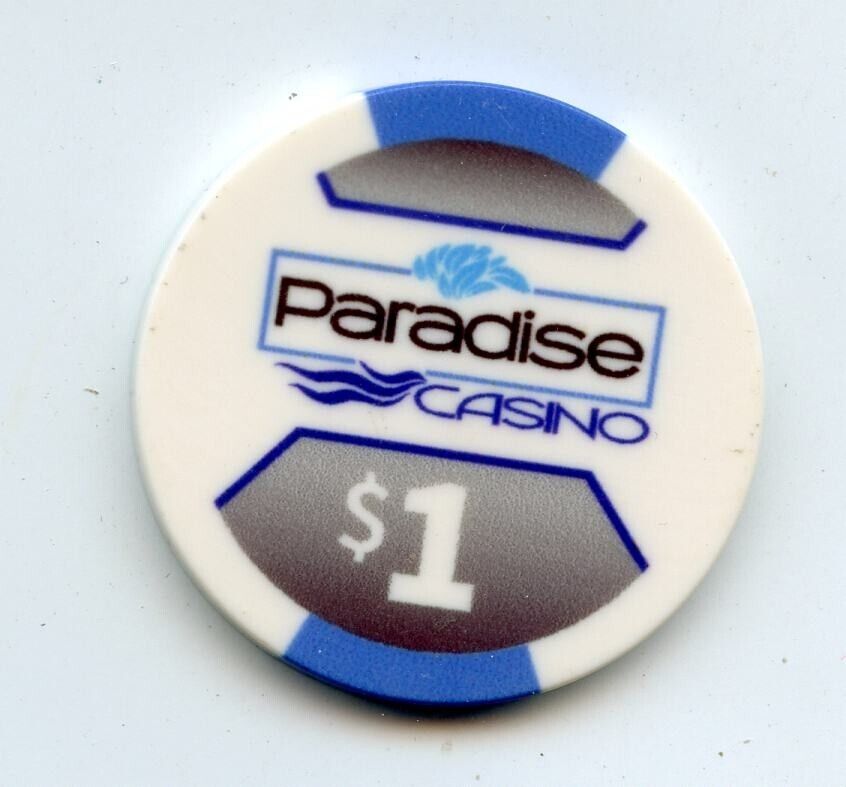 1.00 Chip from the Paradise Casino Yuma Arizona Ceramic