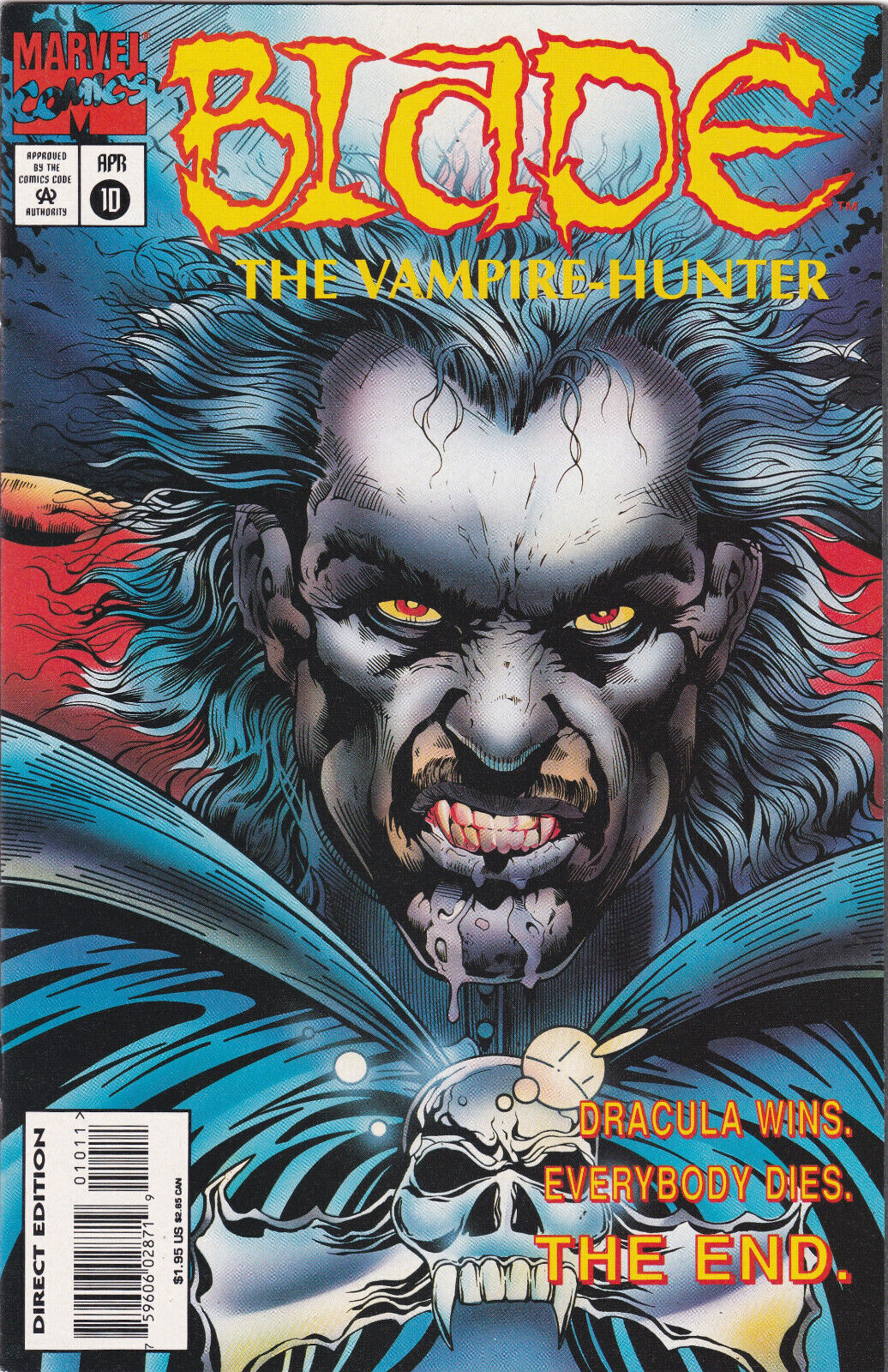 Blade The Vampire-Hunter #10 Last Issue Marvel Comics 1995 High Grade