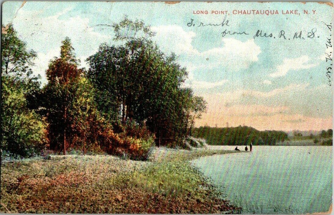 1907. LONG POINT, CHAUTAUQUA LAKE, NY. POSTCARD. FX5