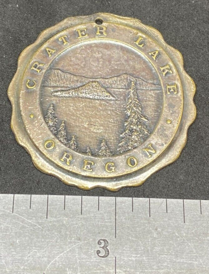 RARE & Vintage Silver Plated Crater Lake National Park Collectible Token