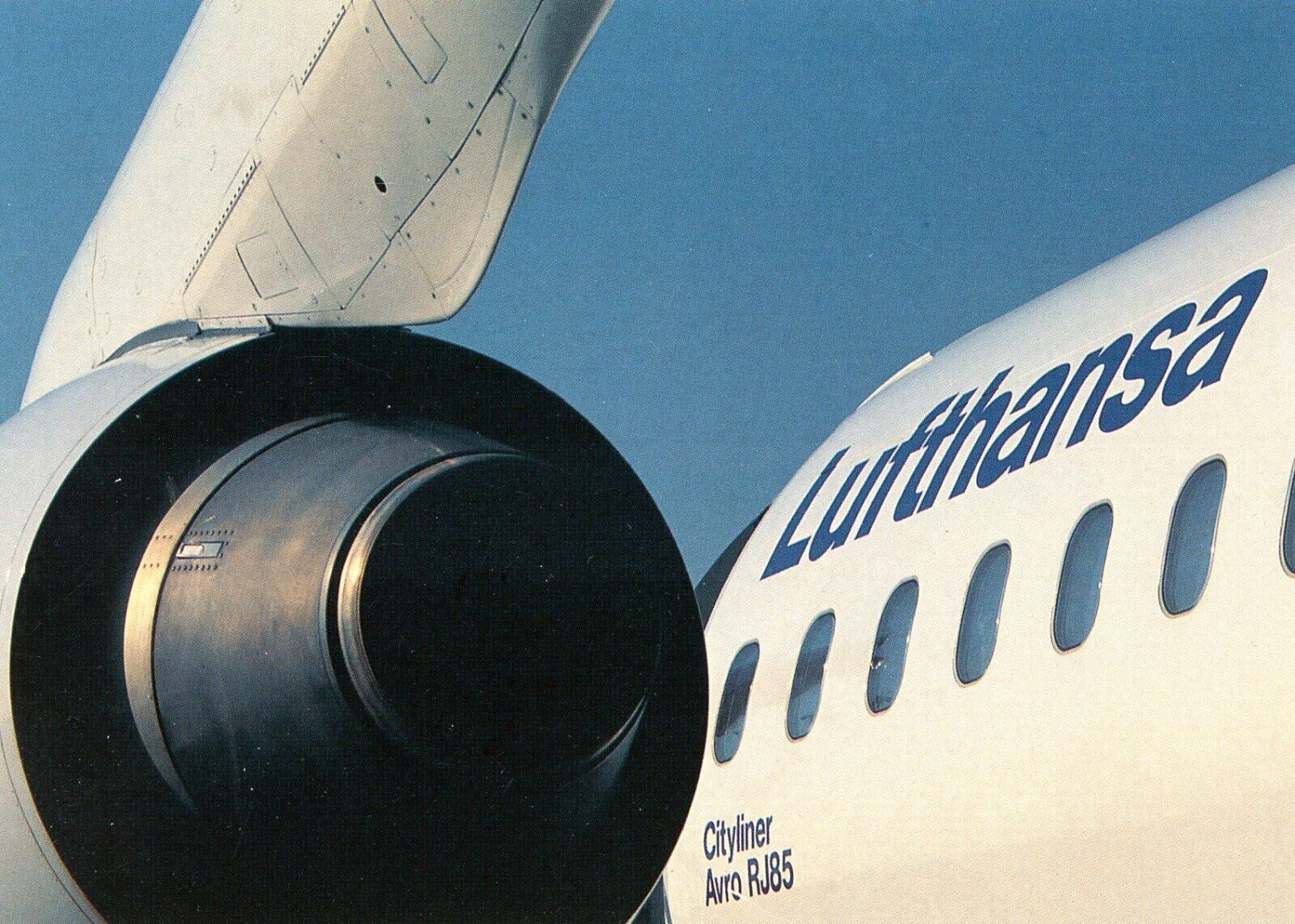 AVRO RJ85, Lufthansa Airlines --POSTCARD