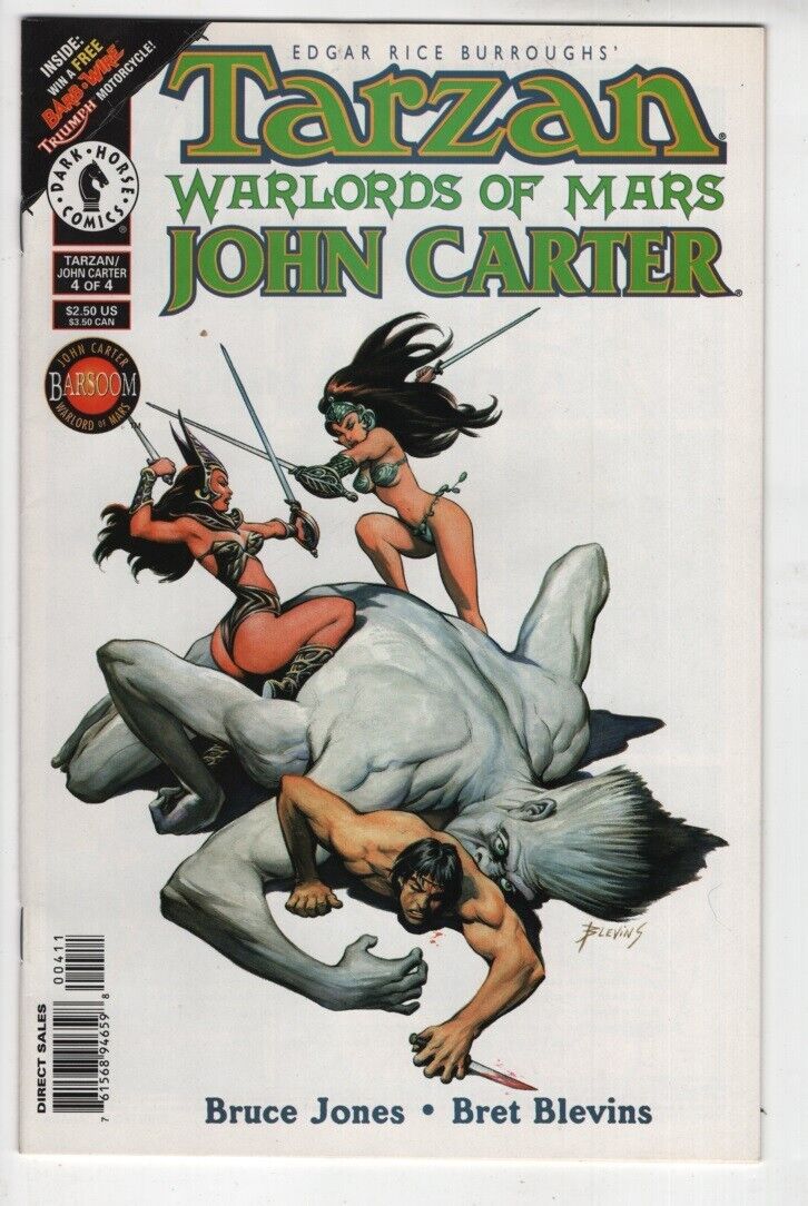 Tarzan Warlords of Mars John Carter #4 comic book Edgar Rice Burroughs