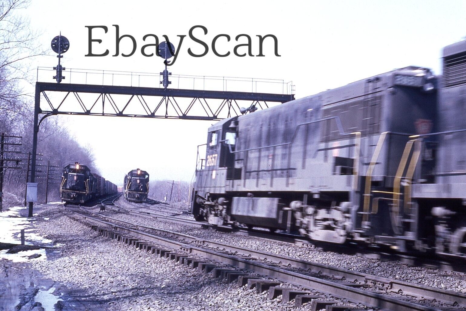 Original 35mm Kodachrome Slide PRR Pennsylvania Railroad Train Trains 1967