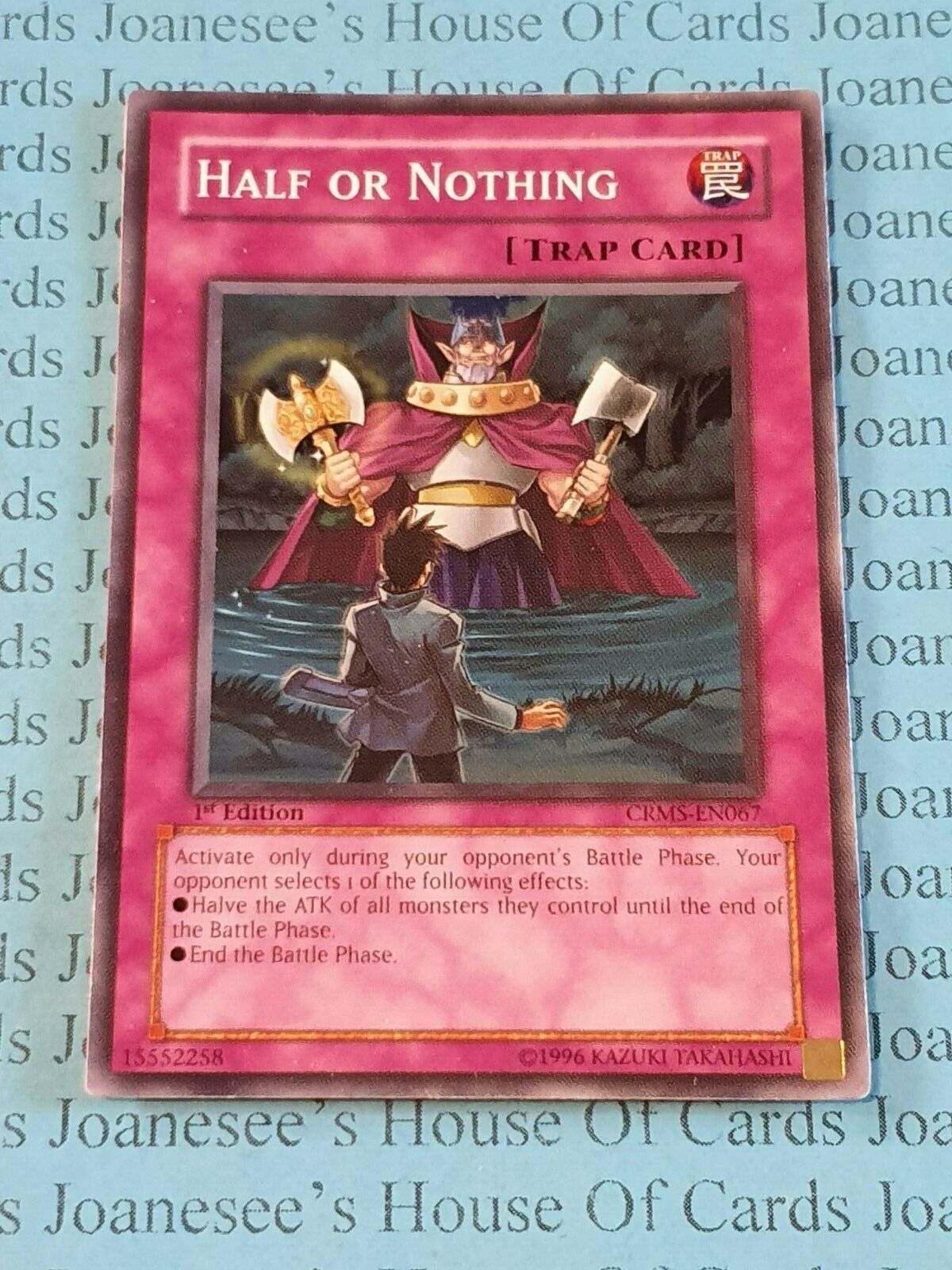 Half or Nothing CRMS-EN067 Common Yu-Gi-Oh Card New 1st Edition